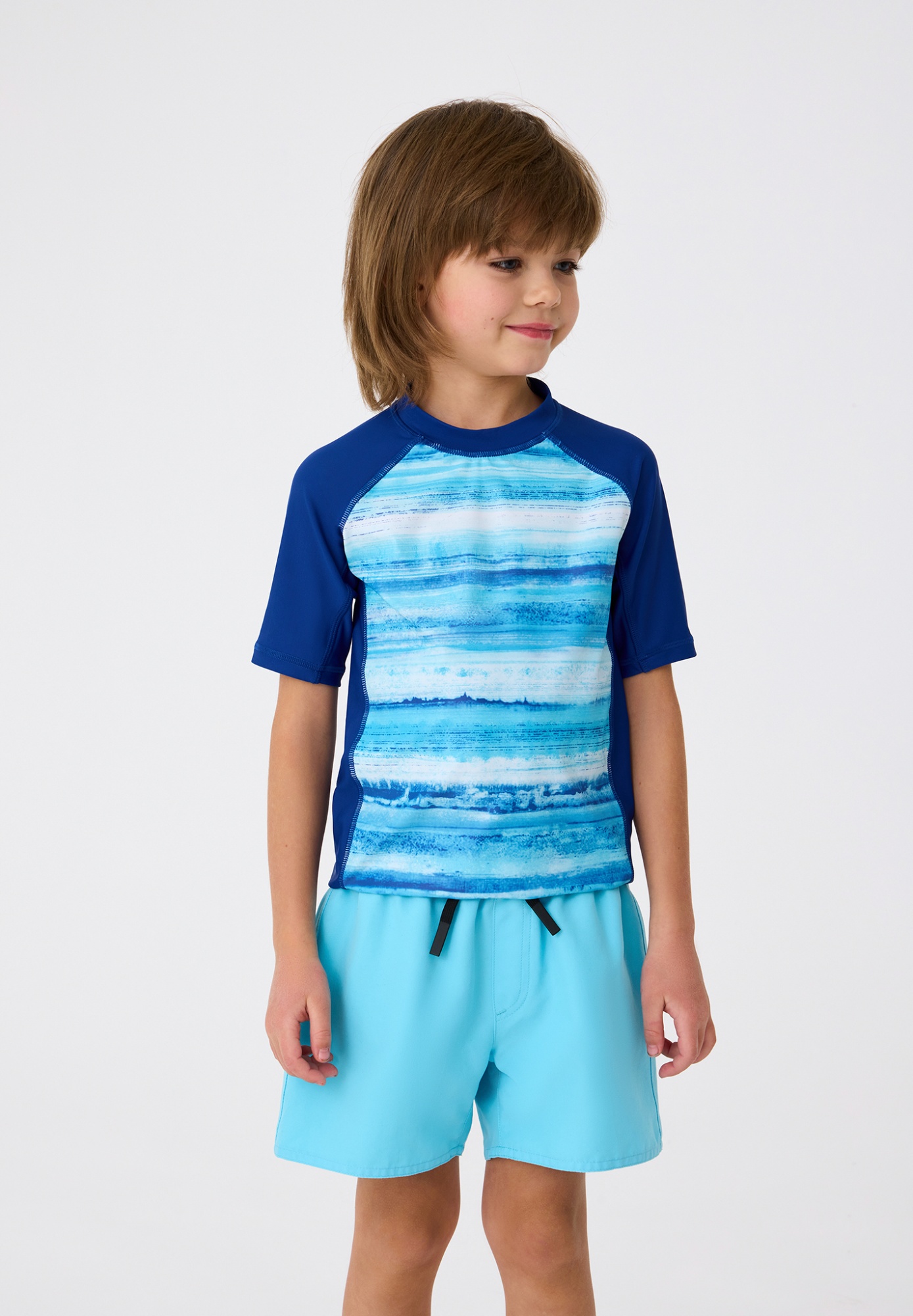 Детская футболка для плавания Lassie Uiva Голубая | фото