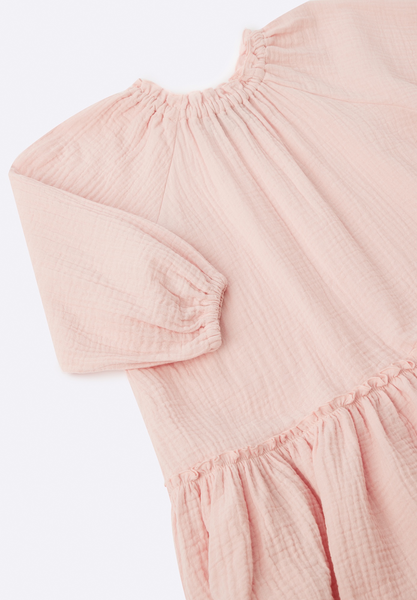 Детское муслиновое платье Lassie Lintu Розовое | фото