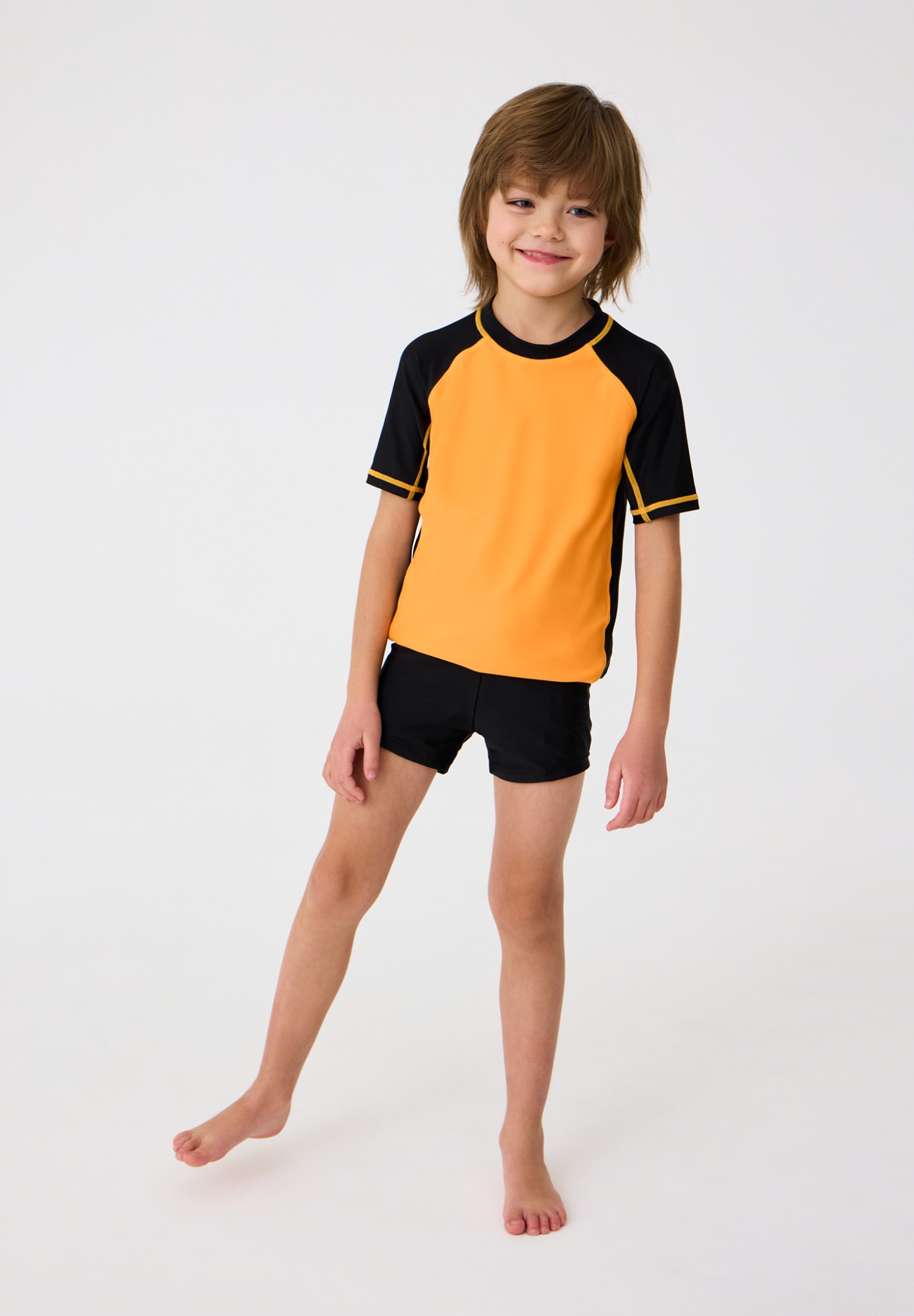 Детская футболка для плавания Lassie Uiva Оранжевая | фото