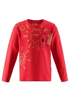 Футболка из материала Jersey Reima Fireworks Красная Lassie - артикул: 536383