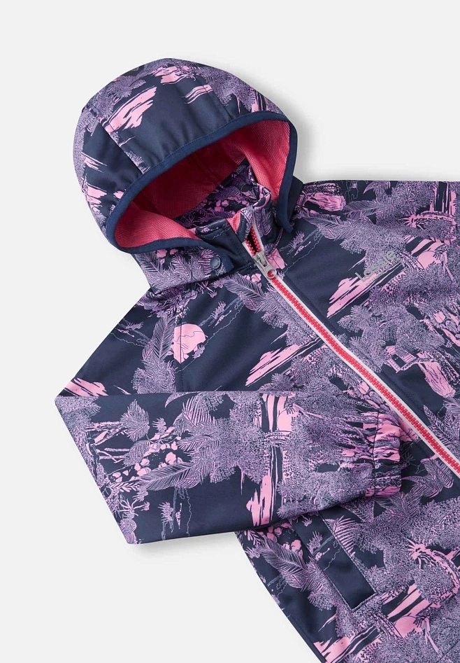 Толстовка-ветровка 2 в 1 из материала Softshell Dara Синяя Lassie - артикул: 721784