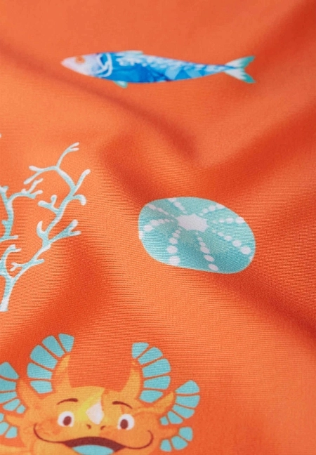 Плавательная футболка Pulikoi Оранжевая | фото