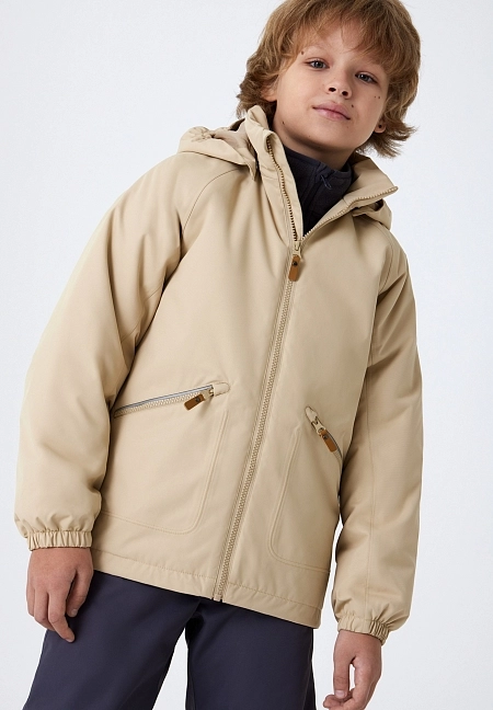 Детская утепленная куртка Lassie Finbo Бежевая | фото