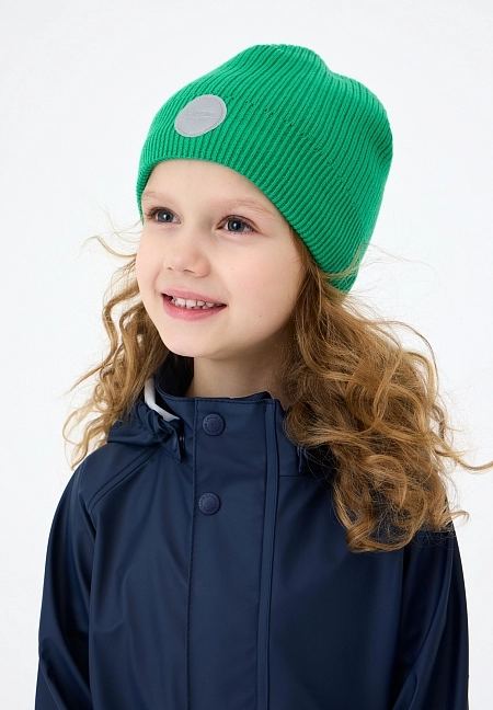 Детская шапка-бини Lassie Petrika Зеленая | фото