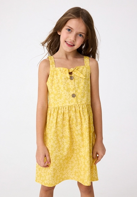 Детское платье Lassie Tippa Желтое | фото