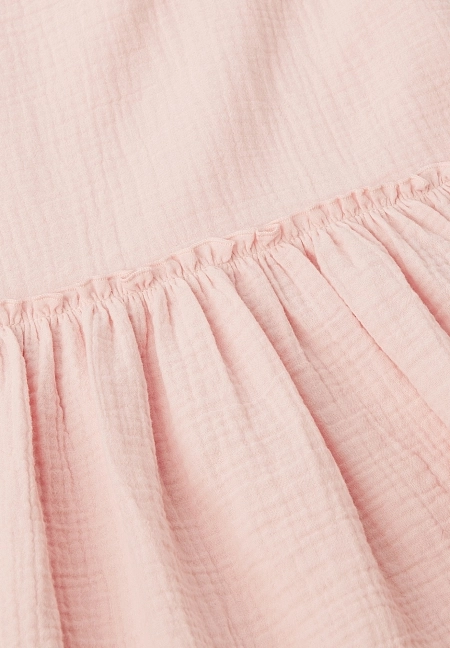 Детское муслиновое платье Lassie Lintu Розовое | фото